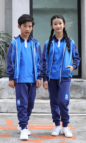 藍色運動秋冬校服套裝